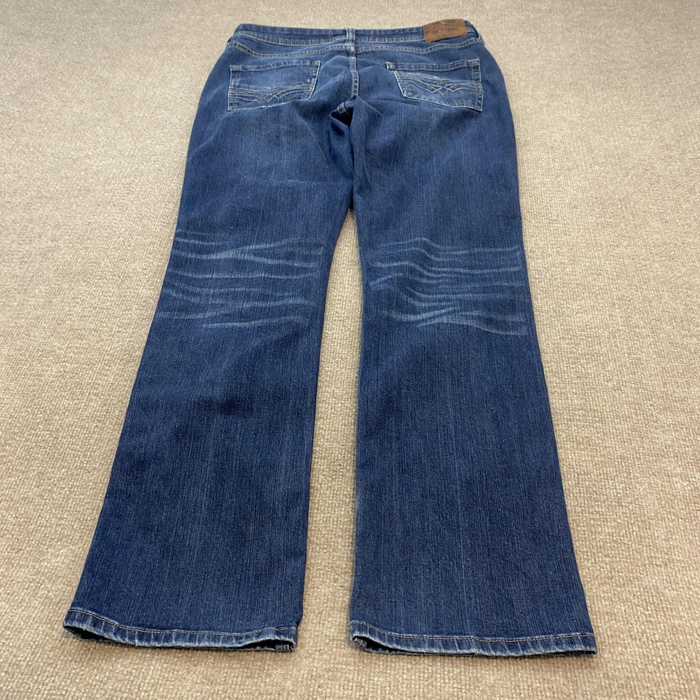 Seven7 Straight Fit Jeans Mens 34x32 Blue Medium Wash Regular Stretch Denim Y2K